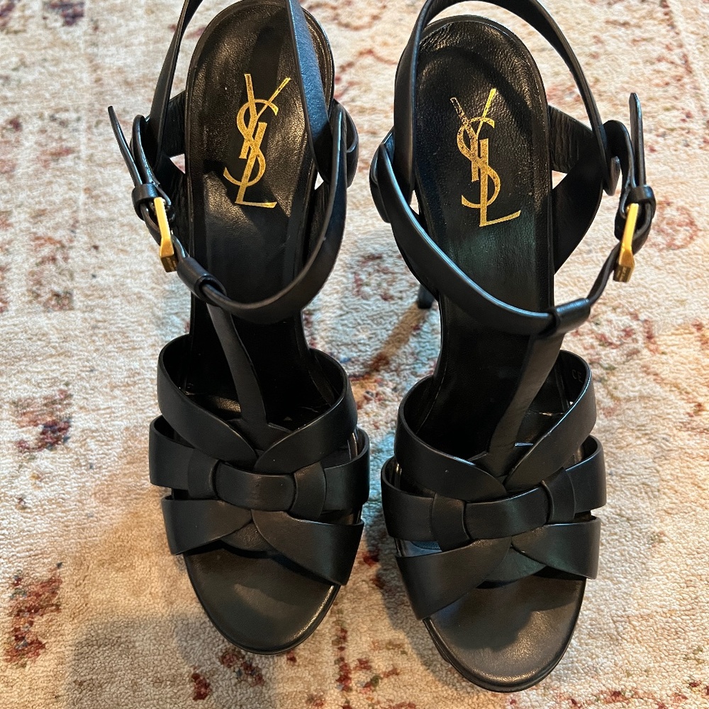 YSL Tribute Platform Sandles